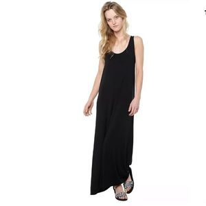 VINCE SCOOP NECK SLEEVELESS JERSEY MAXI DRESS